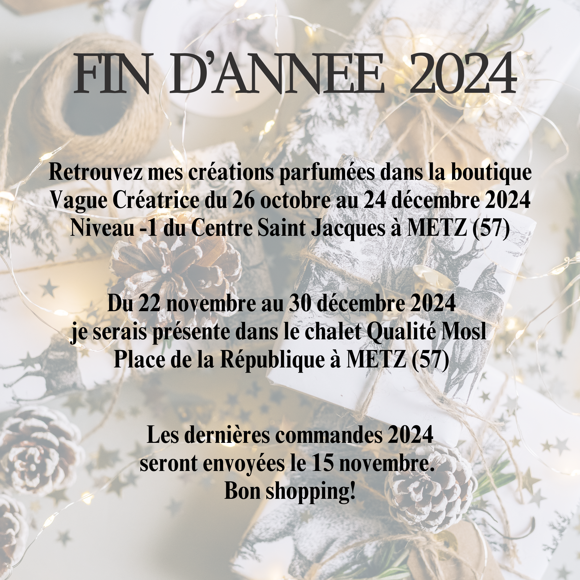 AGENDA FIN D'ANNEE 2024