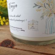 DETAIL DESSIN BOUGIE NATURELLE 200G MIMOSA