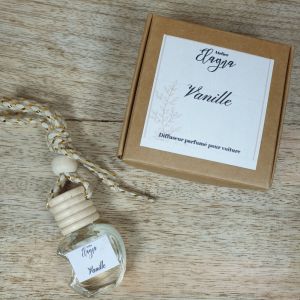 Diffuseur voiture et boite parfum vanille